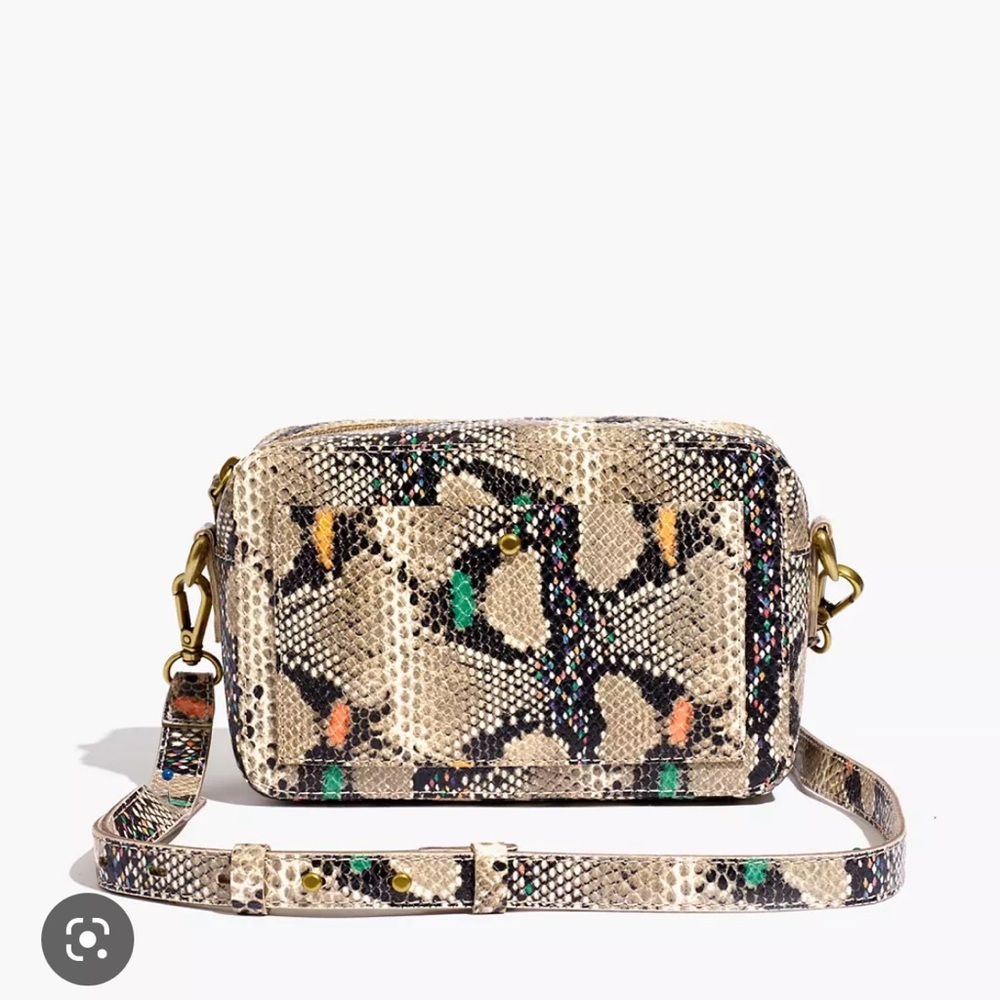 Madewell Multicolor Snake-Print Crossbody Bag